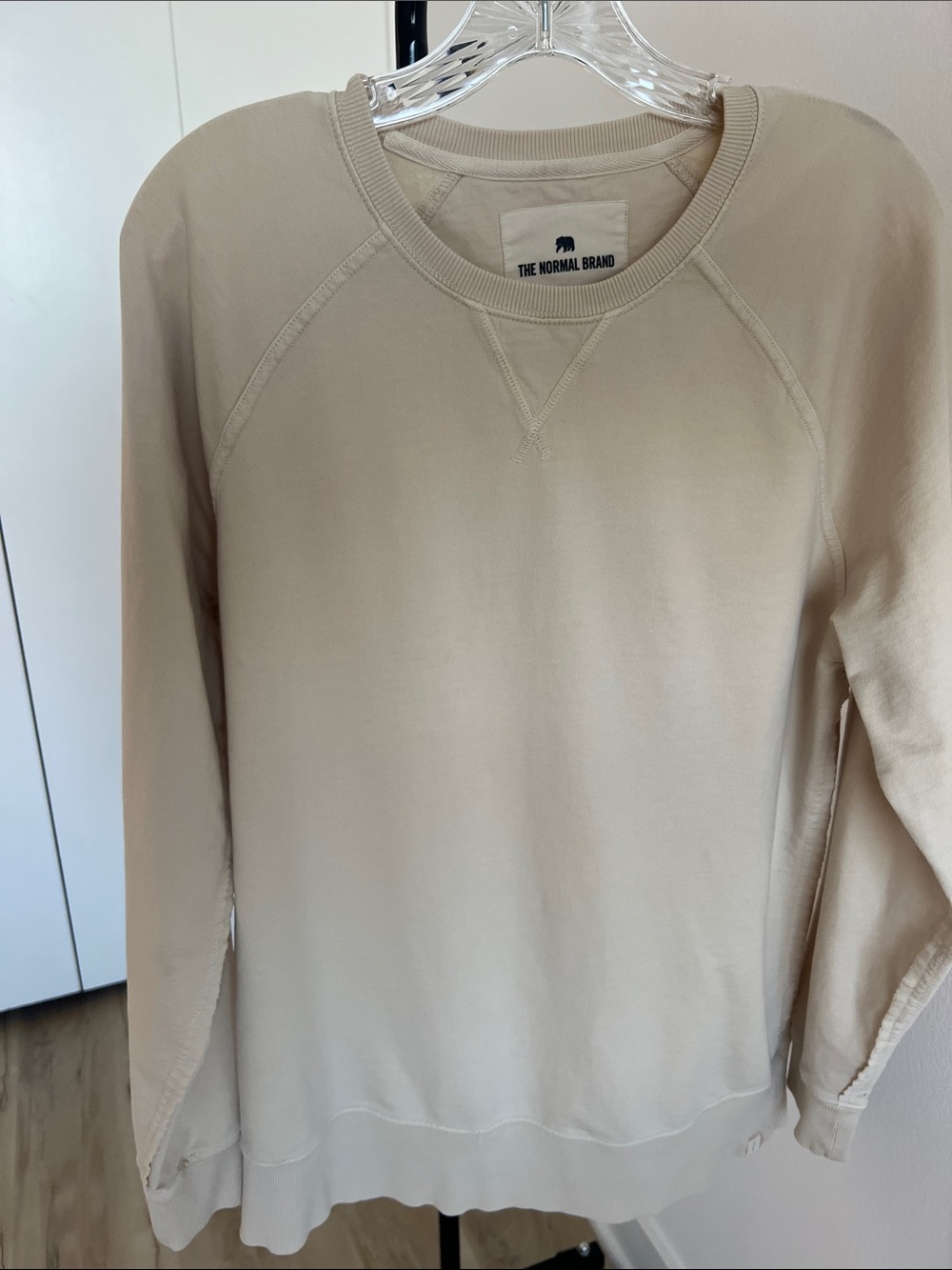 The Normal Brand Men’s Beige Crewneck Sweater